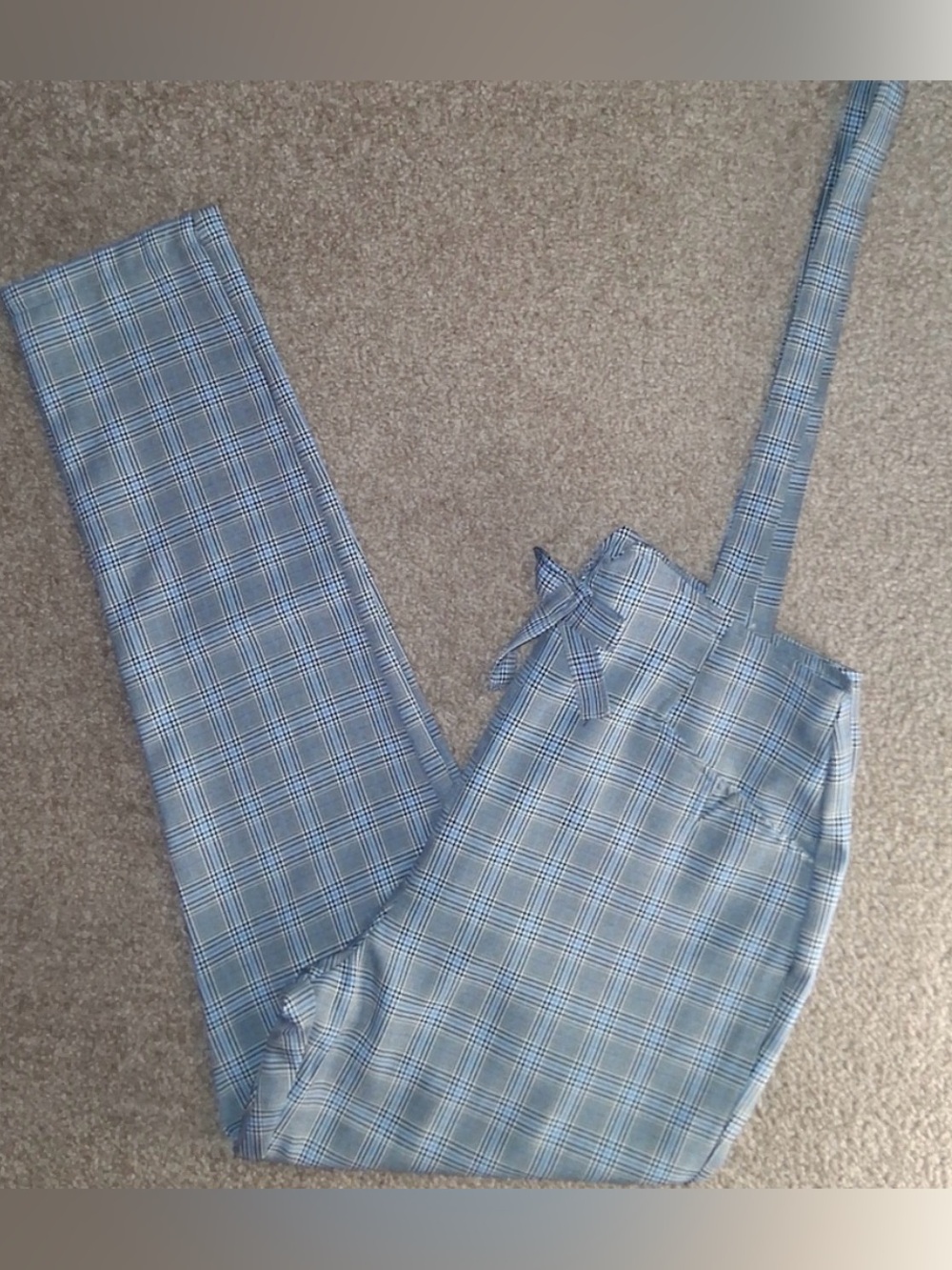 Plaid Pants with removable suspenders! Sz 8